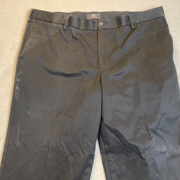 Dockers Mens Pants Size 42x32 Black Straight Fit Cotton - Picture 7 of 14